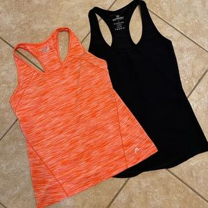 Two Razorback Work Out Tanks